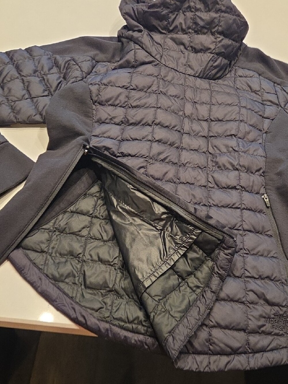 The North Face Black Quilted Cowl Neck Pullover - Picture 5 of 6